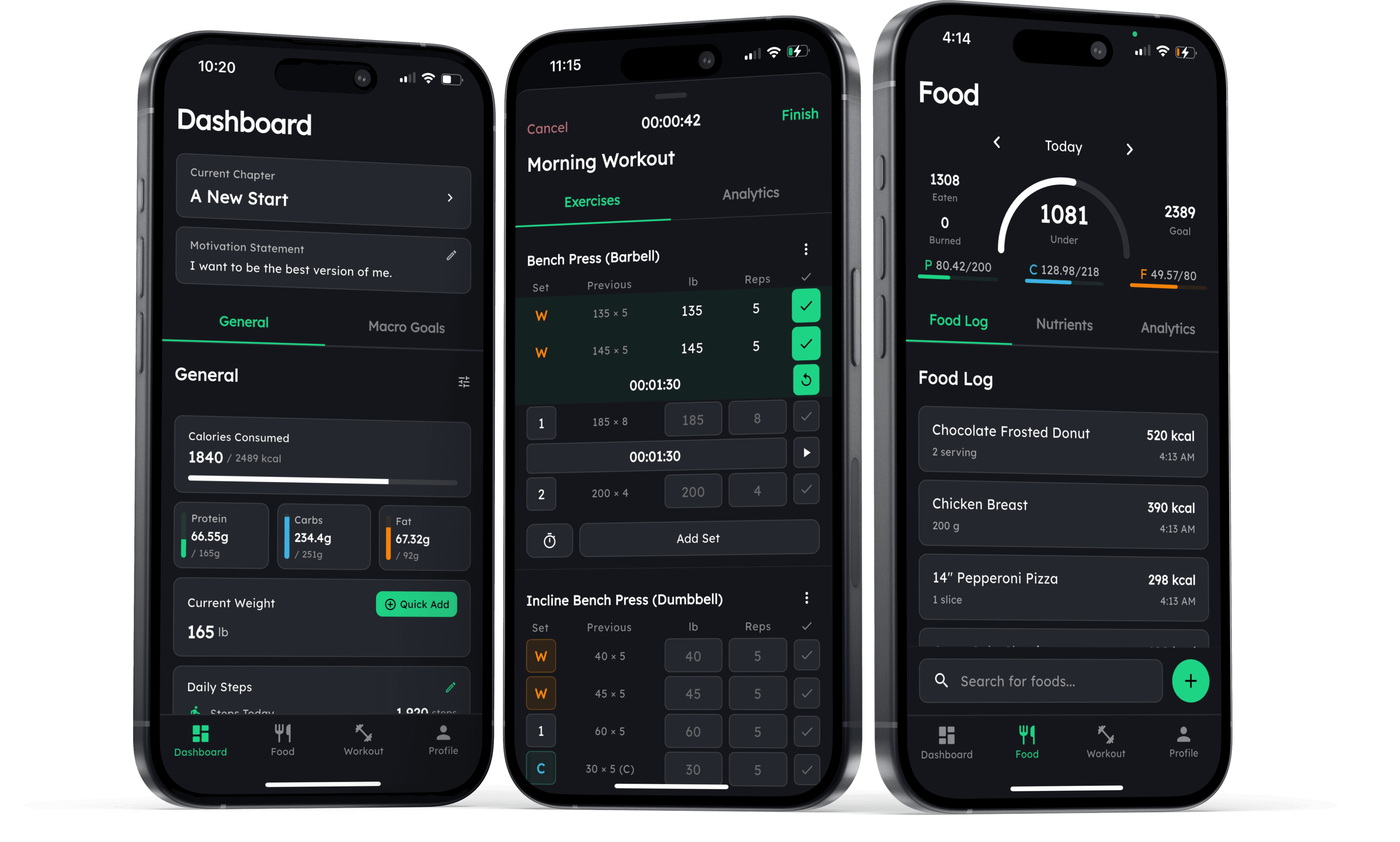 Mofilo App - Track workouts, log meals, see real progress